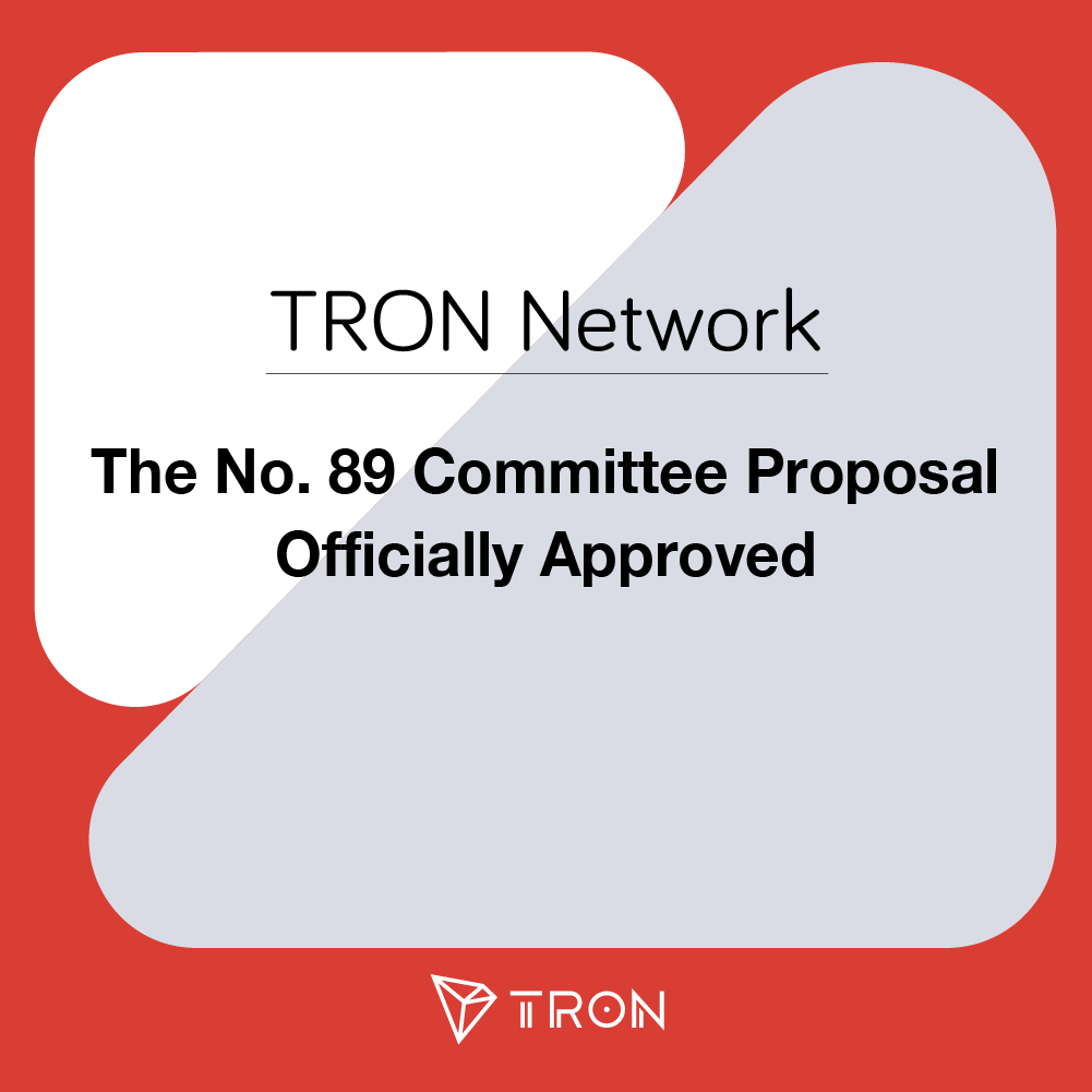 🚀The No. 89 committee proposal of the #TRONNetwork was officially approved at 14:00:00 (SGT) on 2023-08-04.

⚒️ This proposal's main content involves modifying the NO.76 chain parameter on the #TRONNetwork and activating the PUSH0 instruction in the #TRON virtual machine (TVM).
