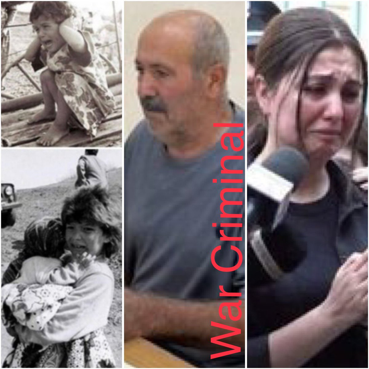 Shahhuseynli's tweet photo. MOST ppl can understand Vera’s (right) worries for her dad Vagif #Khachatryan —arrested for #WarCrimes he committed in #Meshali #Karabakh

But NONE can ever intuit the extreme pain of orphaned #Azerbaijani girls (left) whose dads were brutally killed in front of there 👁️ by him👇 https://t.co/LqlTqr5LUu
