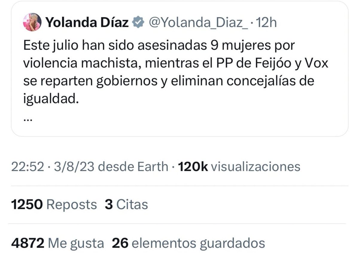 LucasAuriens's tweet photo. @Yolanda_Diaz_ no te ponías tan indignada cuando asesinaban a cargos del @ppopular...ah claro, es que "gobiernas" con el grupito que los asesinaban. 😅 https://t.co/cCfJh2a5Bj