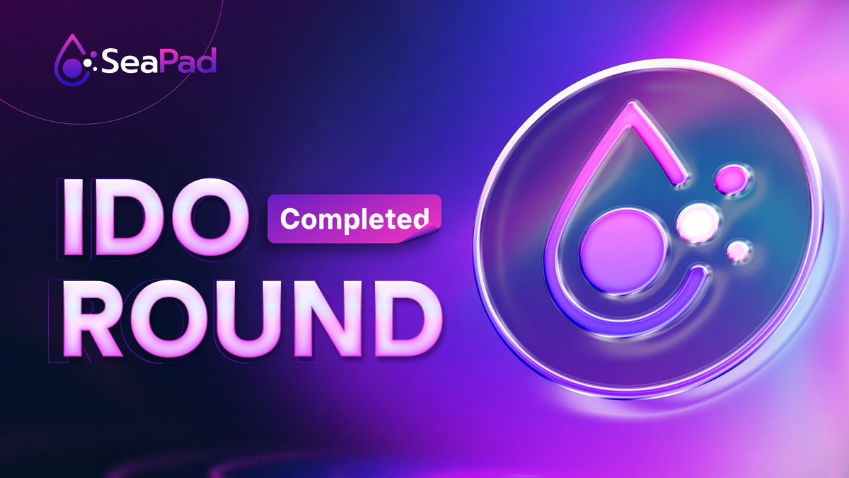 👋 SeaPad Community! 👋

🥇Our IDO Sale is complete and we are happy to share that we are SOLD OUT on every platform! Thank you for your unwavering support.🏆

Now it's time for the most exciting moment - the countdown to the listing! We're curious to hear your bold predictions: