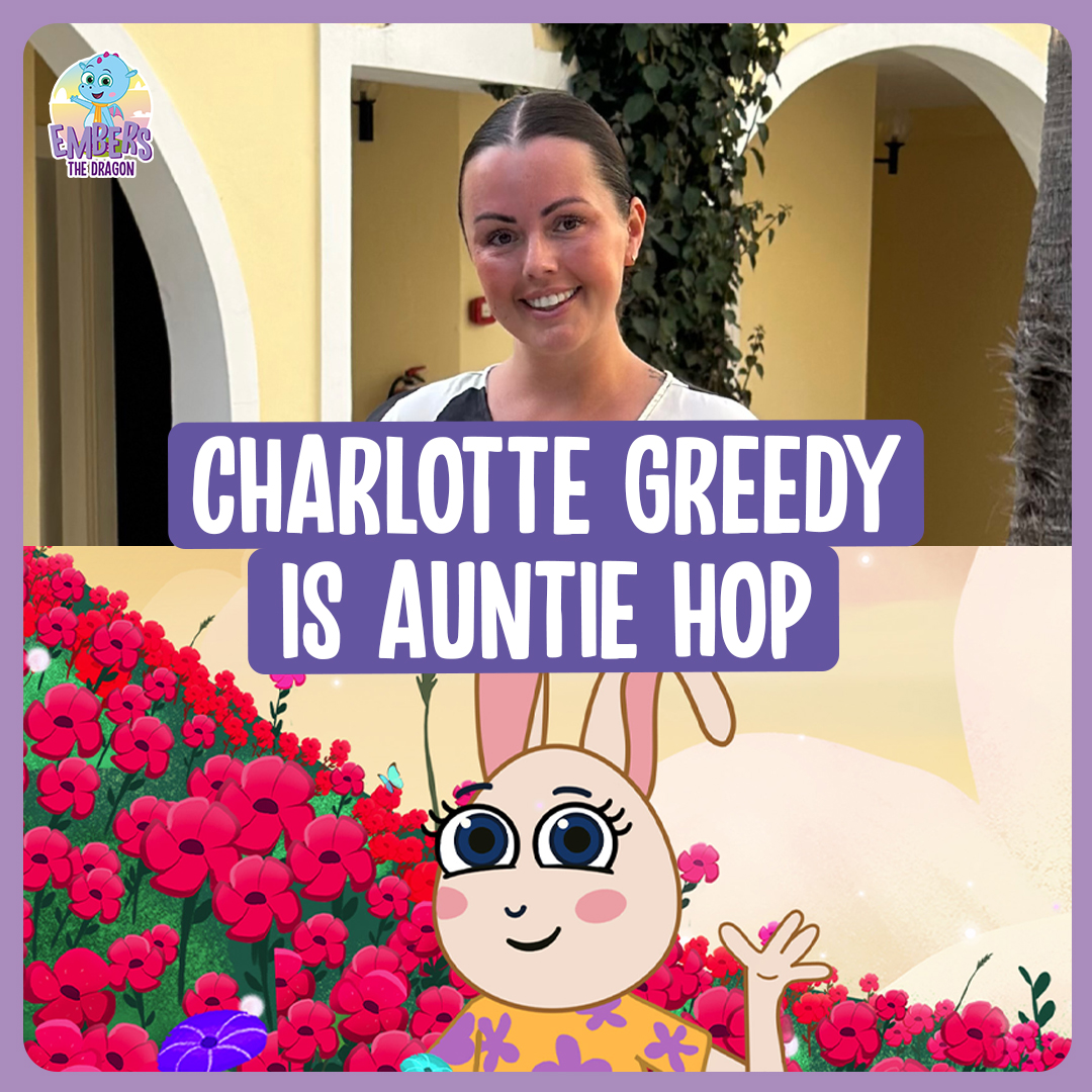 We're hopping with joy announce that Charlotte Greedy is Auntie Hop 🐰 #voiceover #childrenstv