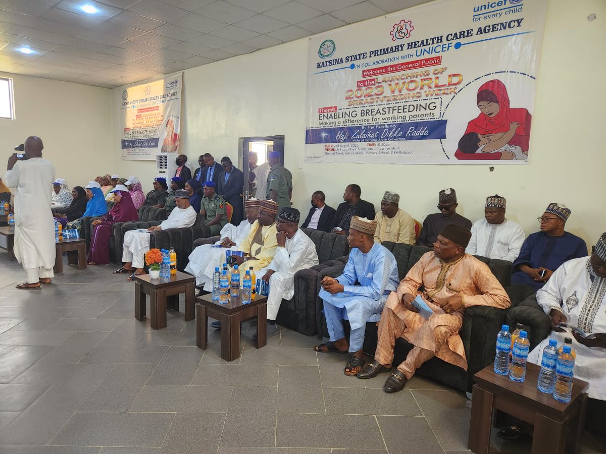UNICEF Nigeria (@unicef_nigeria) on Twitter photo 🤱🏿Promising steps towards stronger support for mothers in Katsina!
"<a href="/KatsinaState/">Katsina State</a> will be the next state to have 6 months paid maternity policy," <a href="/KatsinaState/">Katsina State</a>'s First Lady, Hajia Zulaihat Dikko Radda, said during the flag-off of the #WorldBreastFeedingWeek in the state. 🤱🏿Promising steps towards stronger support for mothers in Katsina!
"<a href="/KatsinaState/">Katsina State</a> will be the next state to have 6 months paid maternity policy," <a href="/KatsinaState/">Katsina State</a>'s First Lady, Hajia Zulaihat Dikko Radda, said during the flag-off of the #WorldBreastFeedingWeek in the state.