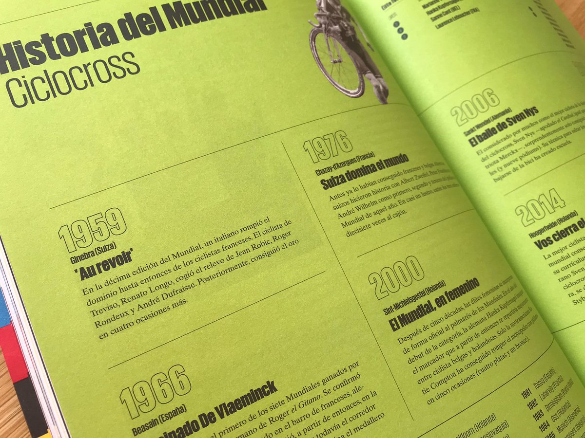ccvolata's tweet photo. Porque los Mundiales siempre tienen ese aroma especial que lo convierten en una competición única 🌈
Hace 5⃣ años, en #VOLATA16, indagamos sobre la mezcla de rumorología, épica y rivalidad que los envuelve.
¡Quedan pocas copias en el catálogo! ➡️ https://t.co/is4kKxKJlZ https://t.co/jlEqcwXYUA