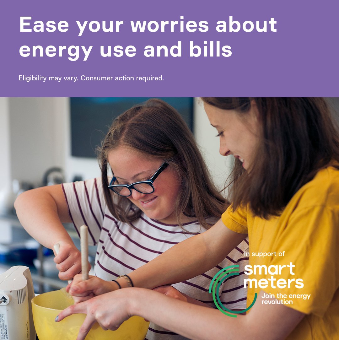 AD Ease your worries around energy use and bills
More and more of us are trying to be careful about how much energy we use. And when you’re caring for someone, you may be thinking about their energy use and bills too. Find out how a smart meter could help. bit.ly/3lkIAS6