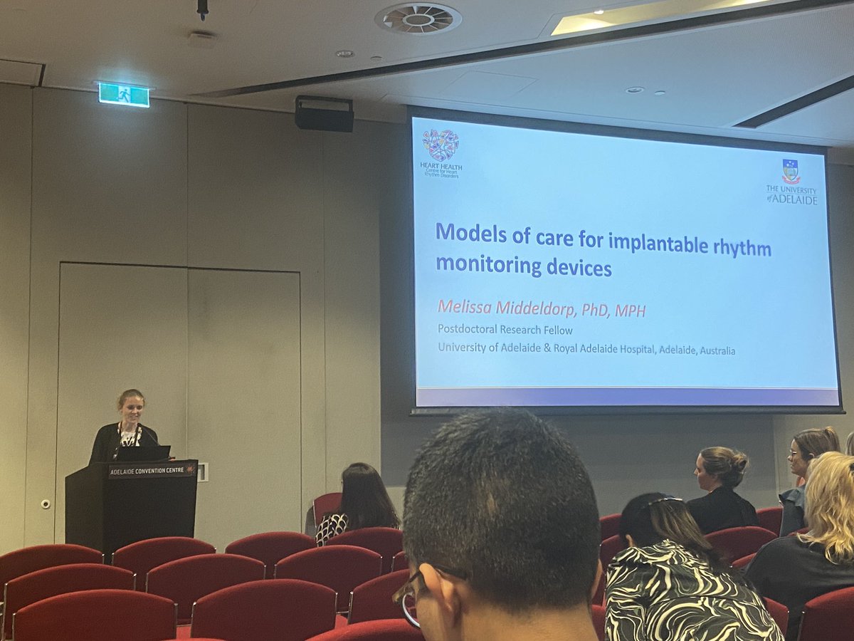 Now appreciating the workload associated with remote monitoring, the possible role of AI and the potential misalignment between clinical role of remote monitoring and patient expectations. Thanks @melissaemm1 for the insight - sensational presentation! @#CSANZ2023 @CVC_Adelaide
