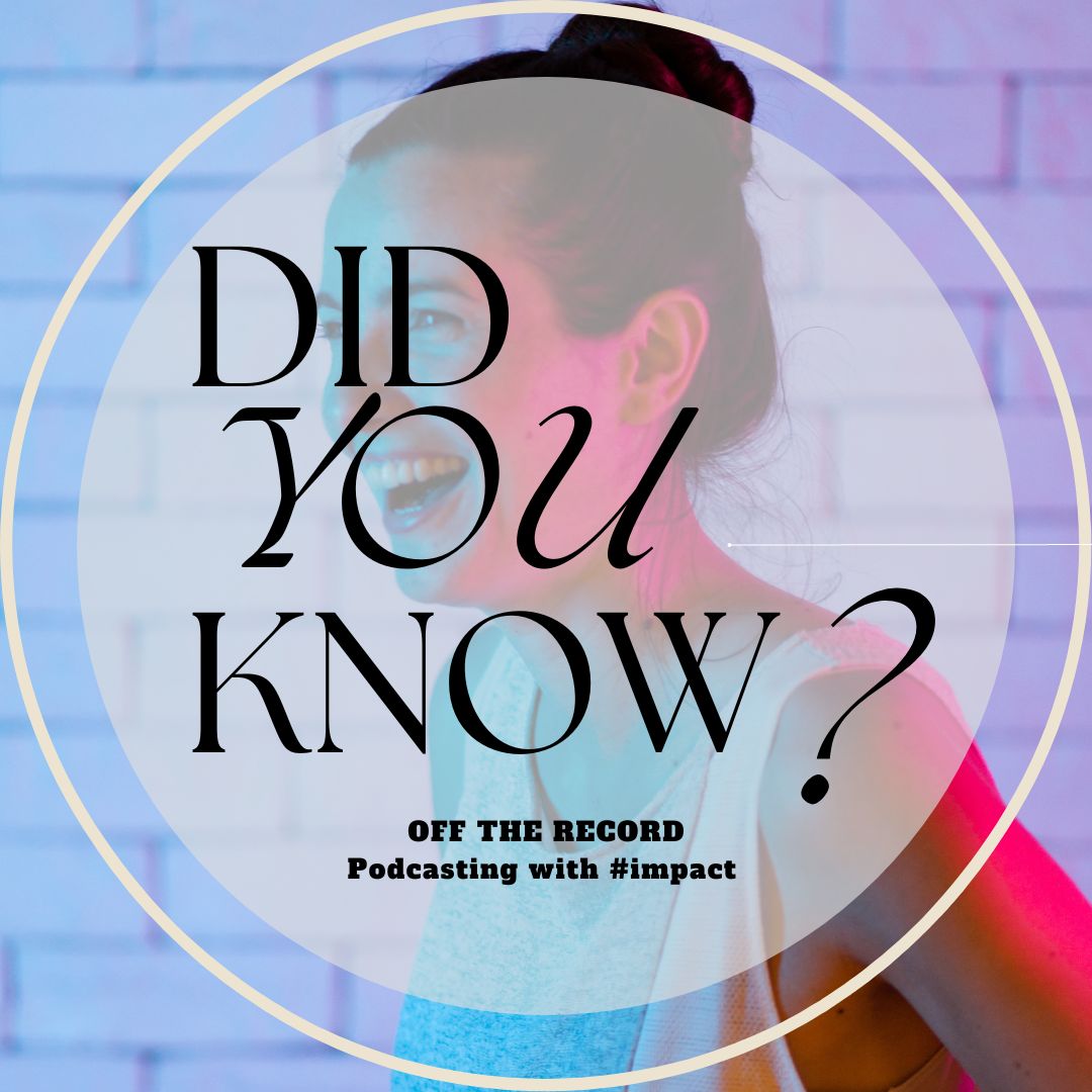 Quick Question: DID YOU KNOW that I host another podcast that is called OFF THE RECORD-Podcasting with impact?✨  At Off the Record, I share a behind-the-scenes insight of what goes into the making of #impact.  🙌 

Start listening here: hashtagimpact.com/offtherecord 🎧