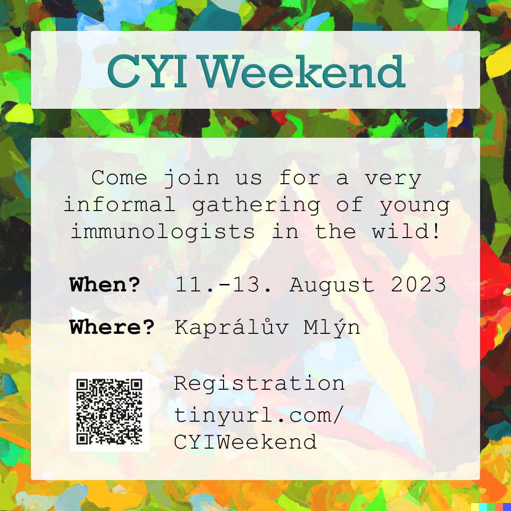 Still no plans for next weekend? Join us! It will be fun 🌲🚶‍♂️🚶‍♀️🌲 :)
<a href="/y_efis/">yEFIS</a> <a href="/immunsociety_cz/">Czech Immunological Society</a>