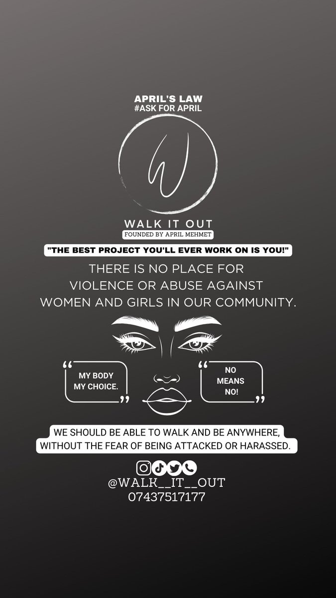 Walk__it__out's tweet photo. There is no place for violence in our community - April's Law #AskforApril https://t.co/fZN6X0Z58p