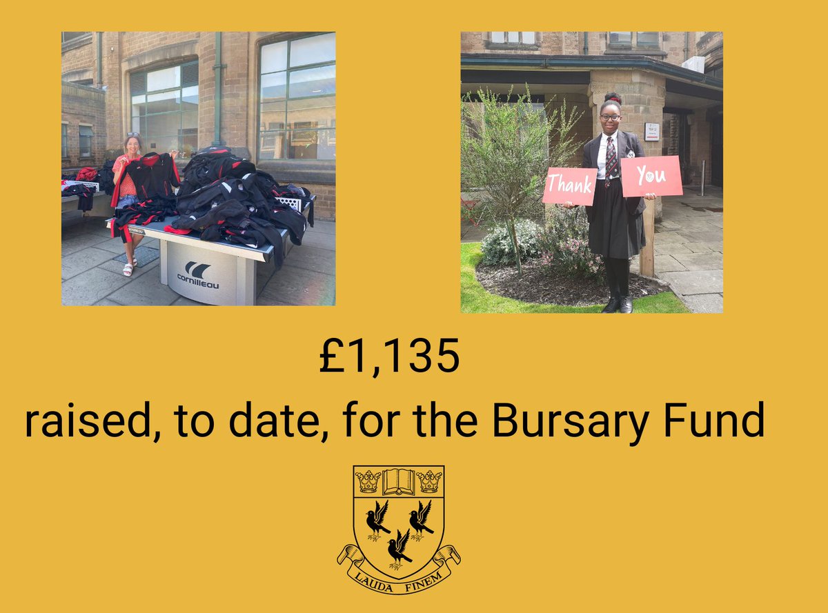 #FundraisingFriday @NottsHigh 

Our second-hand uniform sale is a great way to support social #sustainability as well as to raise funds for the Bursary Fund.

Together we are #SoMuchMore #CommunityFundraising