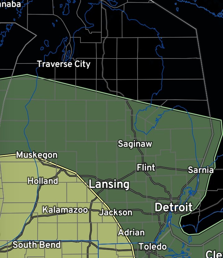aawstormchasing's tweet image. Marginal risk for severe weather issued for the majority of lower Michigan with a slight risk mainly for the Southeast. Main threat will be Gusty winds and small hail. #spc #radaromega #miwx #michigan