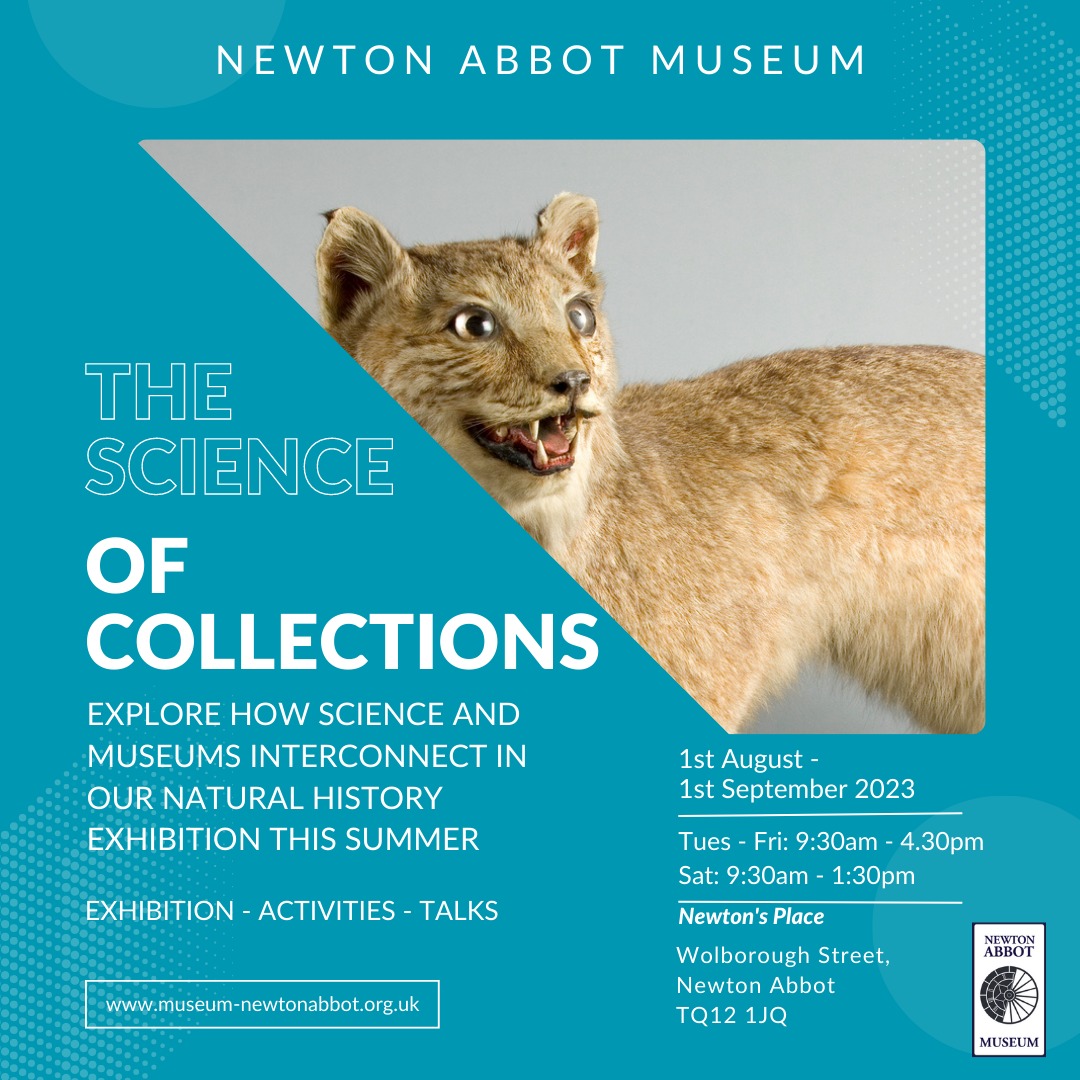 The fascinating 'Science of Collections' exhibition is open at Newton Abbot Museum and entry is FREE! 🤩 This is only in situ until 1st September, so please do come along and take a visit 🙂#science #sciencefacts #nature #rainyday #summer #museum #localhistory #socialhistory