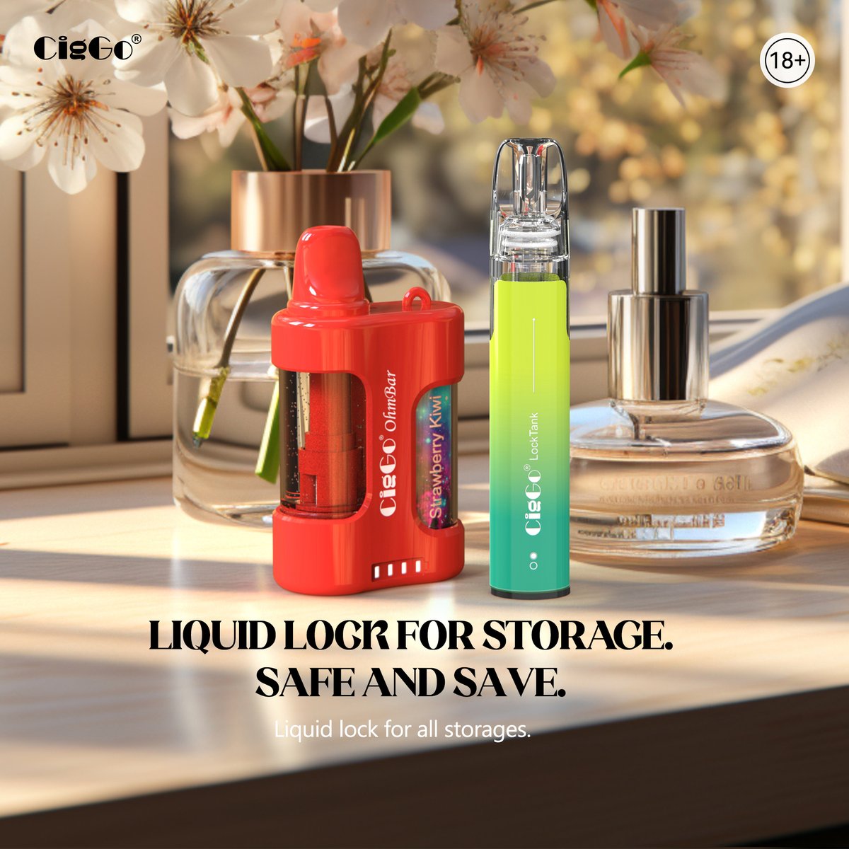 CigGo LockTank and CigGo Ohmbar--Liquid lock for storage. Safe and save.
Liquid lock for all storages #vapedubai #vapeegypt #vapeuae #riyadhvape #vapevietnam #vapeindonesia #vapePhilippines #VapeMalaysia #vaperussia #vape #vapeuk #vapeeu #vapede #vapefr #vapeit