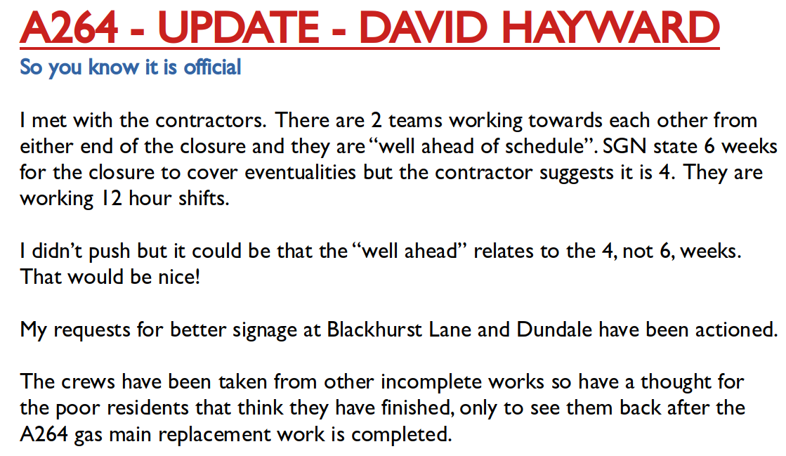 Cllr David Hayward - @pembury.bsky.social (@votepembury) on Twitter photo 