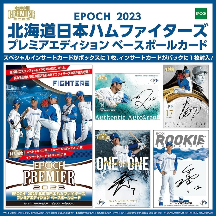 伊藤大海 直筆サインカード EPOCH 2023 北海道日本ハムファイターズ