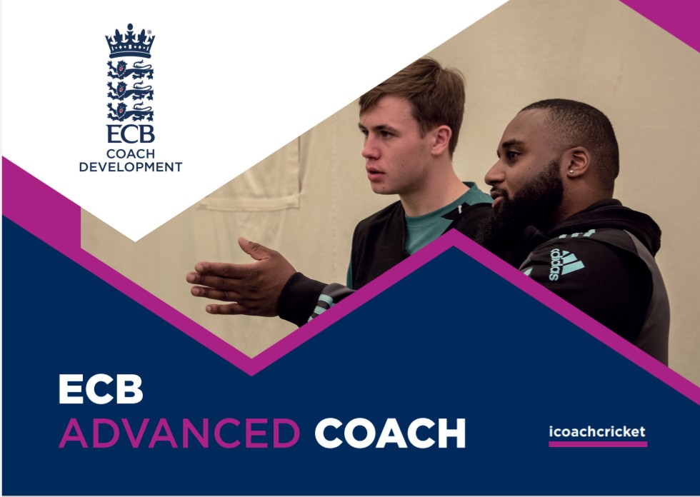 Confirmation received this morning from ECB Coach Development that I have passed the Level 3 ECB Advanced Coach qualification.

Thank you to all the coaches I have worked with over the past few years that have helped to shape me into the coach I am today.