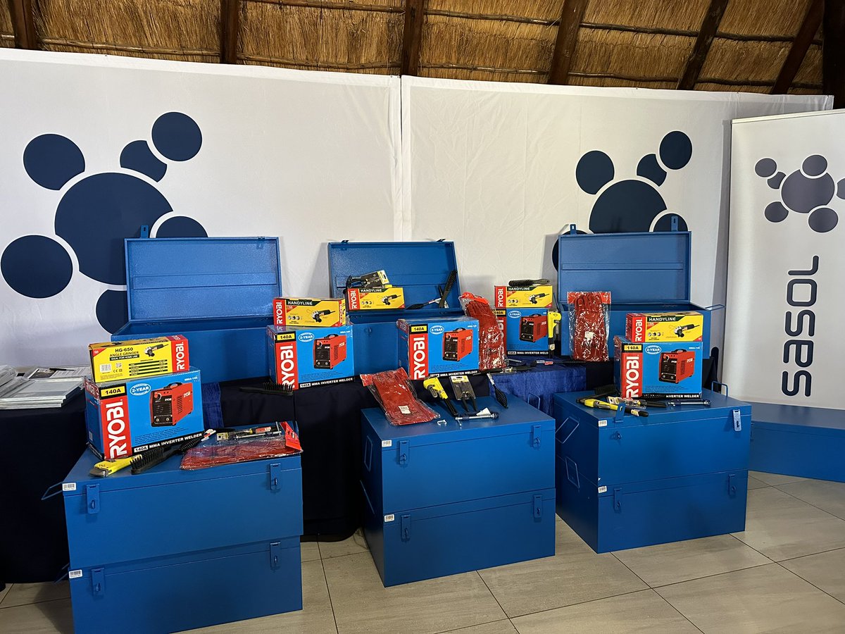 What an exciting day! <a href="/SasolSA/">Sasol</a> 14 welding students received certification. This is the 6th cohort completing training! #SasolInSociety