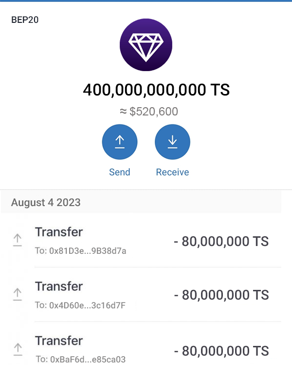 You’ll receive 80,000,00 $TS  ($80) 🎉

Today 400,000,000,000 $TS For the first 4000 people who follow &amp; Retweet this

 🔸 Like &amp; Retweet to qualify
 🔸 Follow us

 Comment #BNB Address to send out 👇

 #traitsnipergame #Traitsniper