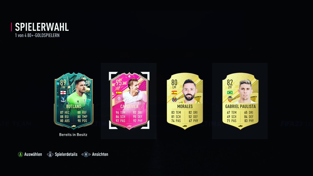 R3nateGr4nate's tweet image. Einfach mal aus den Playerpicks gestern live im Stream Capdevilla aus Batch 3 gezogen 😂🙈. 
EA gönnt frühzeitig, nur leider erst ab heute Abend 19 Uhr spielbar. 
Heute wird WL wieder geölt. Wollte eigentlich nicht mehr, aber egal....Wir ziehen durch 👊. 
#FIFA23 #packluck