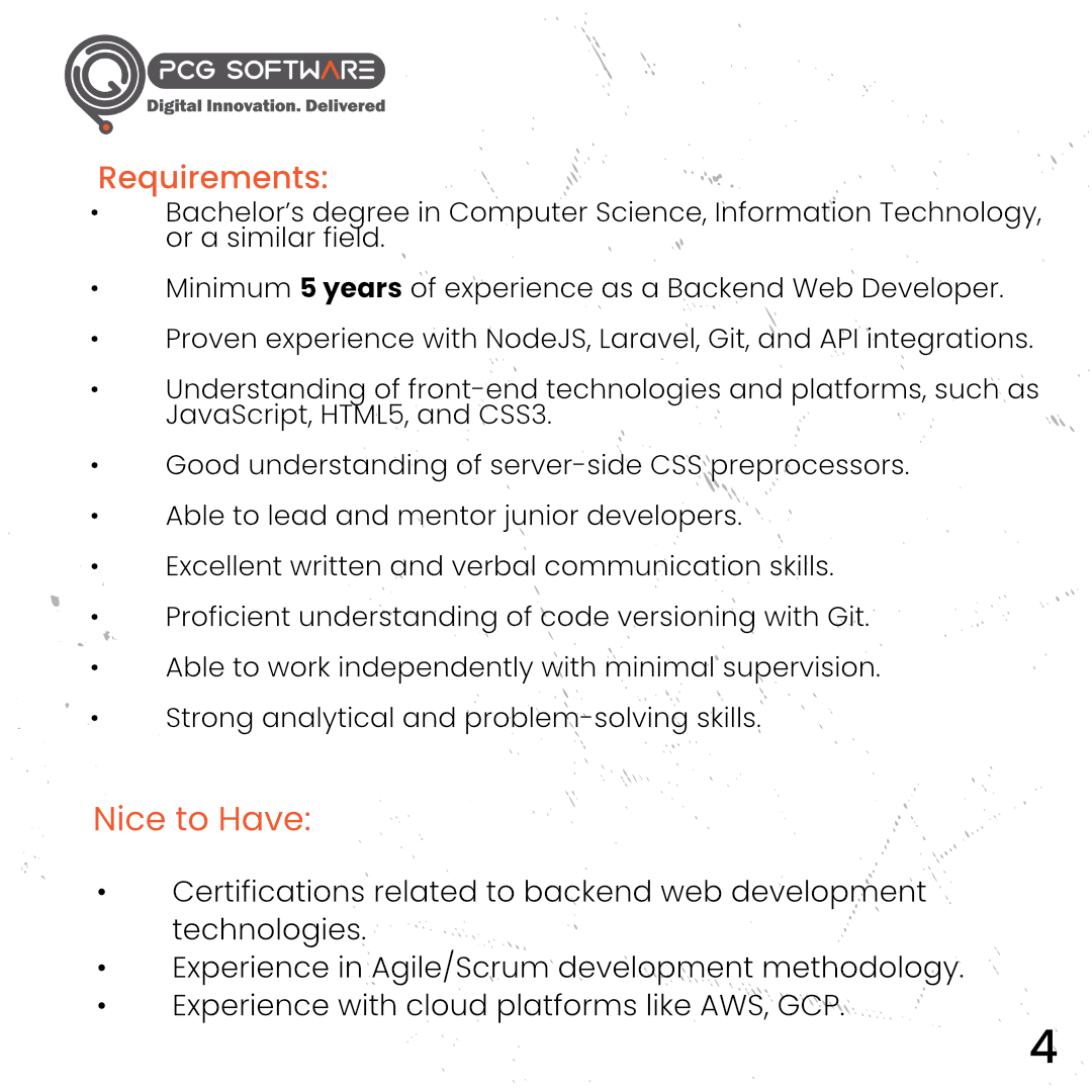 pcgsoftwarebw's tweet photo. 🌟 Exciting Job Opportunities! 🔎 We're hiring Senior Developers to join our team! https://t.co/y977YtfLKw