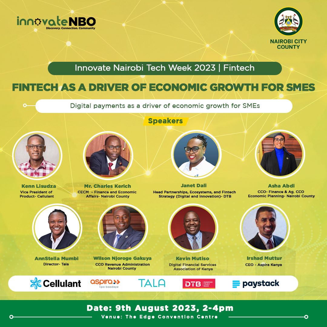 The @NairobiCounty is showcasing the best innovators they have and #Fintech and #DigitalFinancialServices is one of the most innovative sectors in the country.

I cannot wait.

Thank you @agollavictor for inviting us and leading this effort.

And @DFSAK_ke is well represented