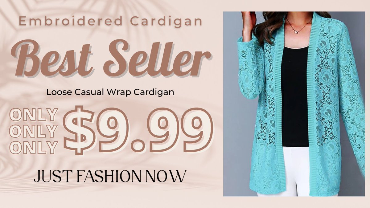 justfashionnow's tweet photo. Best Seller in JustFashionNow | $9.99 ONLY!!😍
👉Shop Now>>https://t.co/wORX78O8z5
Free Shipping Over $99 | 20% OFF CODE: JFNTW20

#autumn #autumnfall #bestselling #cardigan #bestseller https://t.co/fQ2vqzgkuS