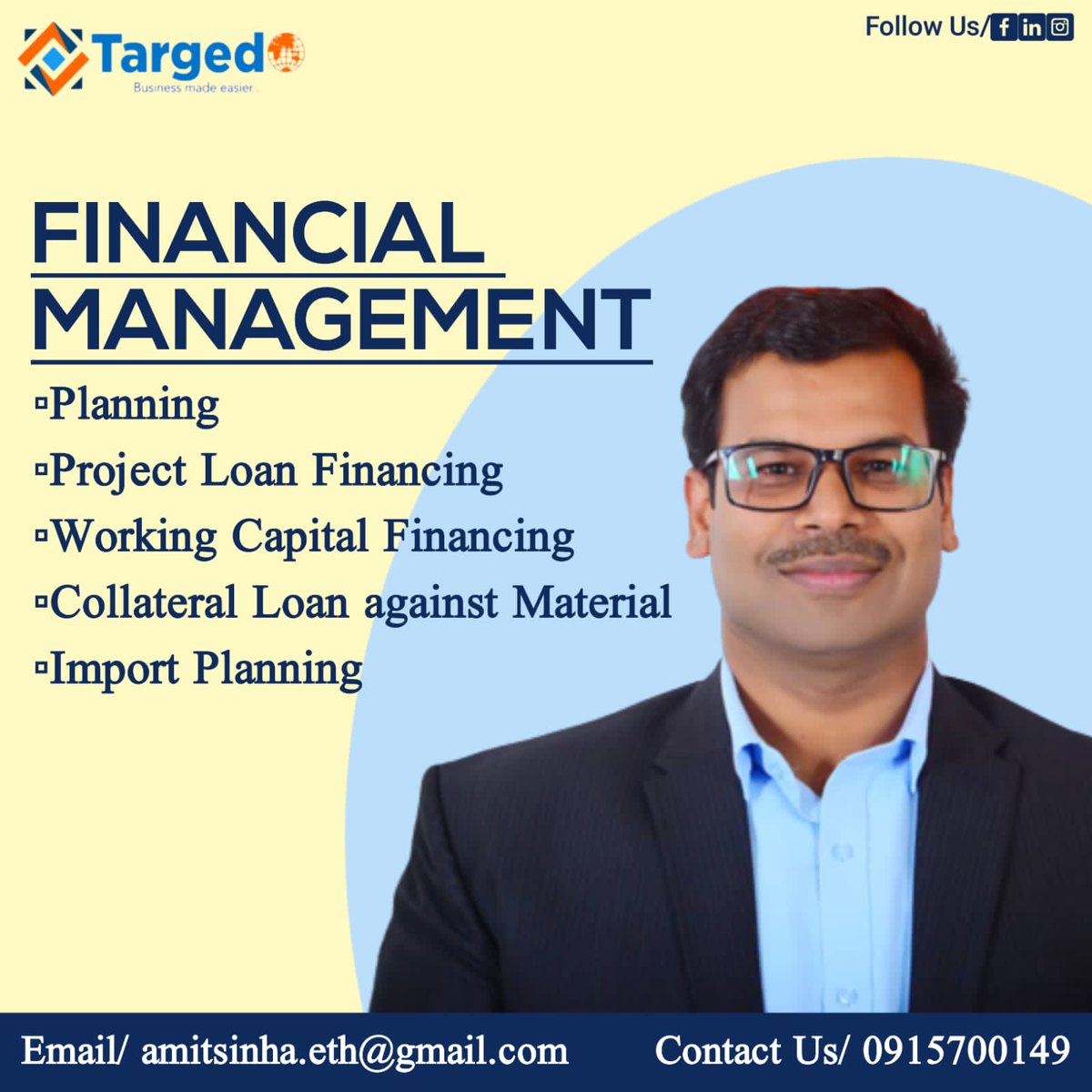 AmitSinhaIn's tweet photo. #Financial#management
#AmitSinha#AddisAbaba
#AmitSinha#Ethiopia
#Contact +251915700149
#amitsinha.eth@gmail.com
#amitsinha.uae@gmail.com https://t.co/ZDXnDg1R1D