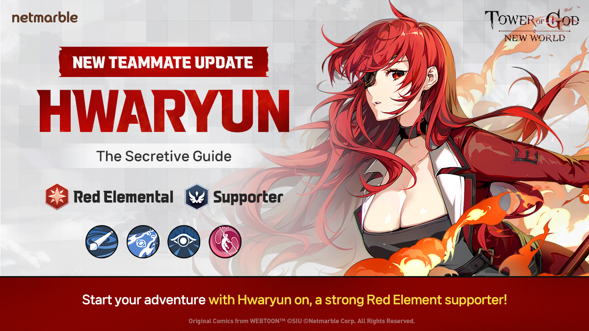 Tower of God: New World on X: “New SSR Teammate Hwaryun! Soon to