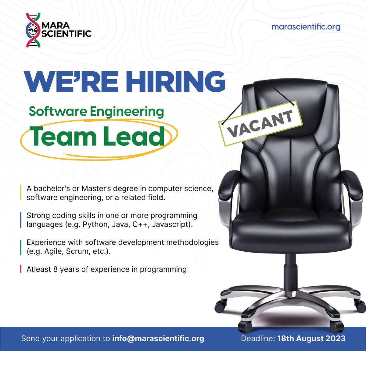 MaraScientific's tweet photo. We’re hiring! https://t.co/RhyC5uGcuV
