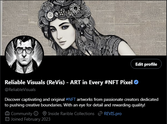 We will stop from early Aug.2023 our Twitter Blue subscription together with ads. We'll continue with organic growth only. Maybe the sector of NFT is not the ideal for these promo avenues. The cost is not the issue, the benefits are.