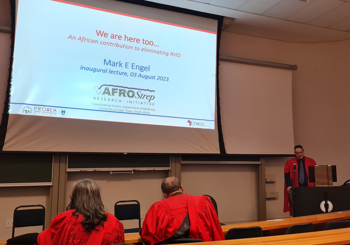 ChildrensHeart1's tweet image. Professor Mark Engel, our colleague, mentor, and dear friend, gave his #UCTInauguralLecture last night to a full audience. Heartfelt tributes were paid to and from Mark, and his key takeaways left everyone feeling inspired. Congratulations once again @markengel_ct!
