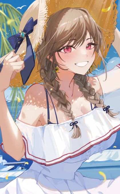 サマー フレン 夏の三つ編みもまたカワヨ! #フレン見て