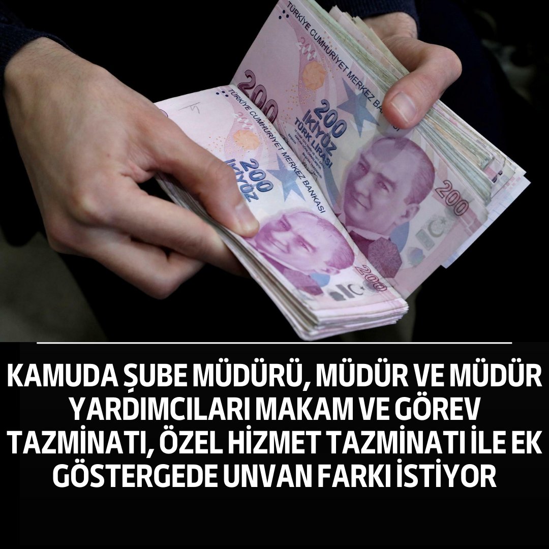 Kamuda Şube Müdürü, Müdür Ve Müdür Yardımcıları Makam Ve Görev Tazminatı, Özel Hizmet Tazminatı İle Ek Göstergede Unvan Farkı İstiyor
turkiyeekspreshaber.com/gundem/kamuda-…