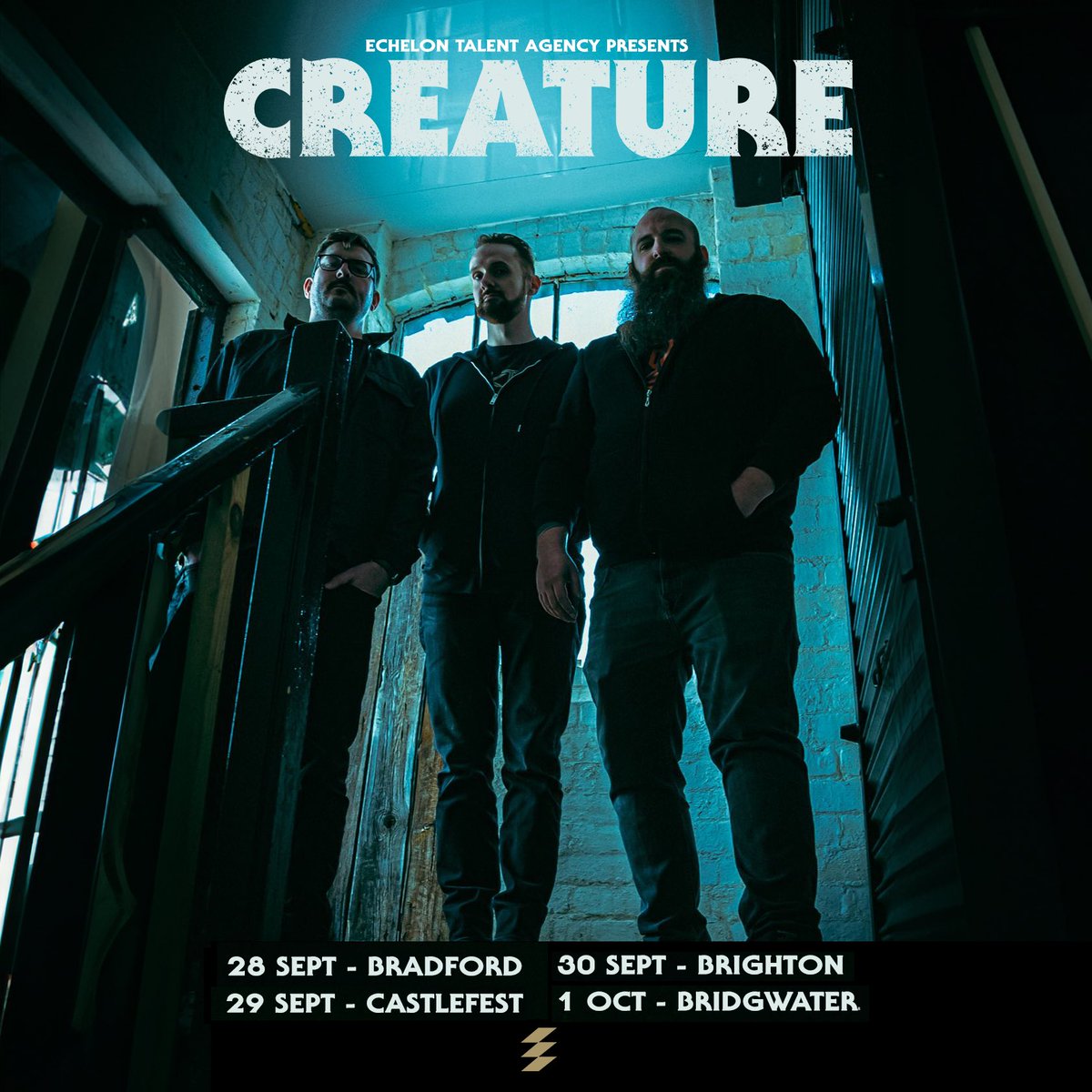 CREATURE (@creaturenoise) on Twitter photo BACK ON THE ROAD!
Excited to have built a run around our <a href="/Castlefest_uk/">CASTLEFEST</a> slot in September.
Let’s get it 💀🖤
Tix: creaturenoise.com BACK ON THE ROAD!
Excited to have built a run around our <a href="/Castlefest_uk/">CASTLEFEST</a> slot in September.
Let’s get it 💀🖤
Tix: creaturenoise.com