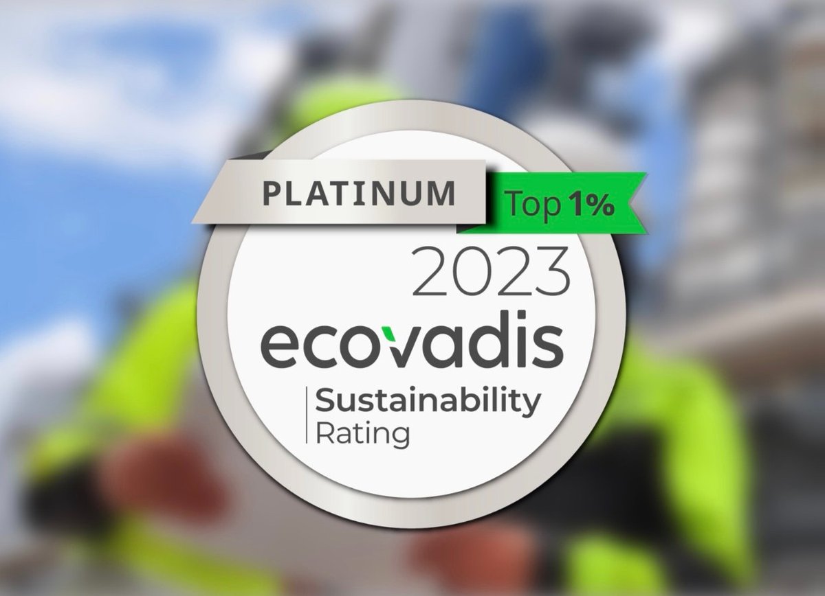 UPMSuomi's tweet photo. Vain yksi prosentti yli 100 000:sta @ecovadis vastuullisuusarviointiin osallistuneista yrityksistä saavuttaa korkeimman platinatason. Olimme yksi teollisuuden parhaista pisteillä 87/100 ja otimme suurimmat edistysaskeleet ilmastoasioissa. Kiitos UPMläiset! https://t.co/1nP7yy2Xyx https://t.co/hXCRNa62gI