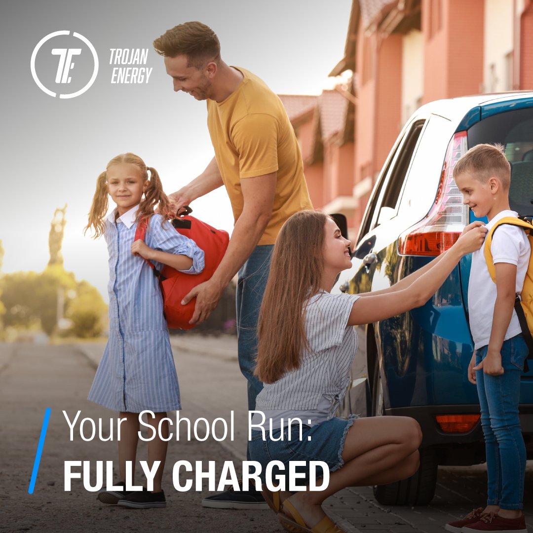 Make your school run stress-free with Trojan Energy🚗

Beat the queues and the Monday blues with reliable, affordable, overnight charging thanks to our Trojan AON.

Find out more at trojan.energy/products/aon
