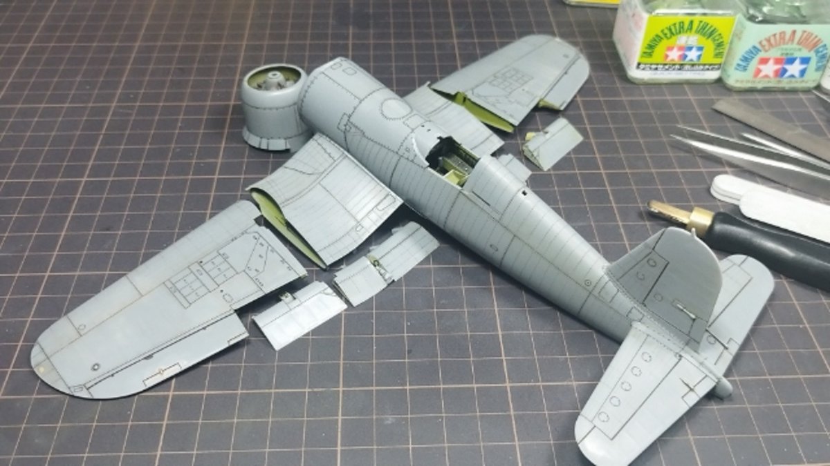 ModelTora's tweet image. #F4U #TAMIYA
主要のエアフレームが組み上がりました😊😺