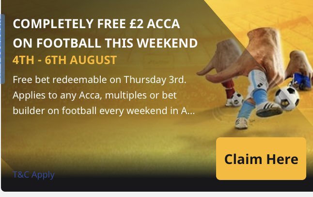 Jetlinton's tweet photo. And we’re back!

Championship football kicks off tonight and it’s finally time to start betting again!

Free bets for this weekends football across SkyBet, BetFair &amp; Ladbrokes… Get them Downloaded! https://t.co/6G2wRScXvU