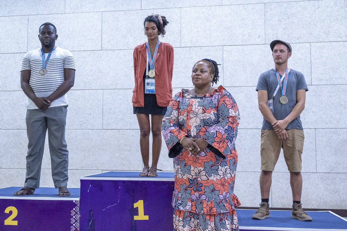 DelegationF's tweet photo. La délégation 🇨🇵 est présente sur ces Jeux de la Francophonie en culture.

➡️ Résultats des épreuves culturelles : 
🖌️ 5 ème place 
📷 Médaille de bronze 🥉
💃 ❌
🎤 ❌
🎭❌
📝❌

#Jeuxdelafrancophonie2023 
#kinshasa 

©️SIPA/Arsène MPIANA https://t.co/NK0sGoHeYG