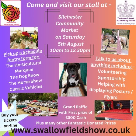 SwallowfieldThe's tweet photo. We will have a stall at Silchester Community market tomorrow from 10am to 12.30pm.

We will have the schedules for Horse/Dog show,  Horticulture Marquee, entry forms for the Classic Vehicles, Plus chat to us, ask us questions.

https://t.co/4oYKZF6zzj

See you there 😊 https://t.co/gkk5rPDD5Z