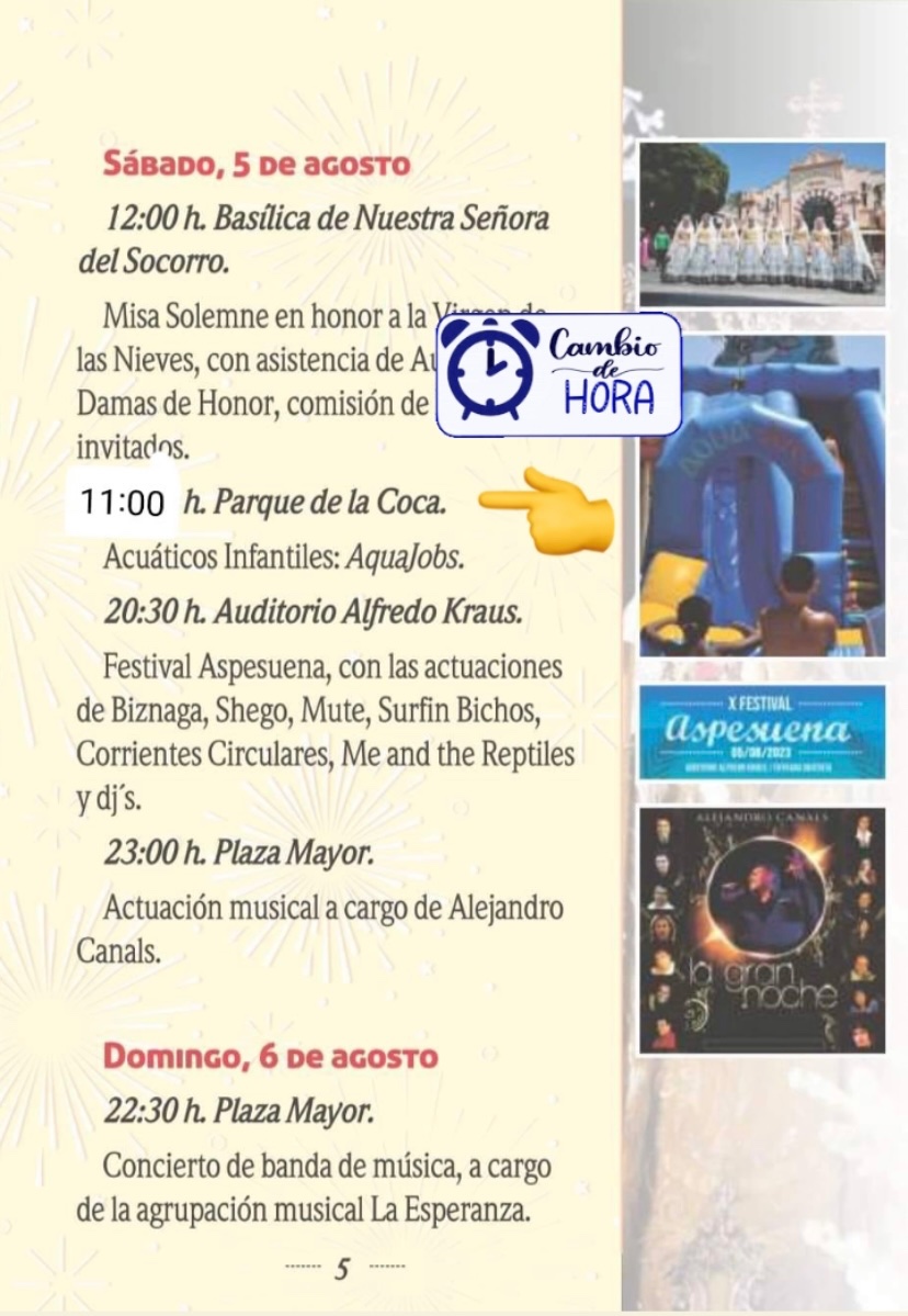 👉🏼Acuáticos Infantiles 
🕢 11:00