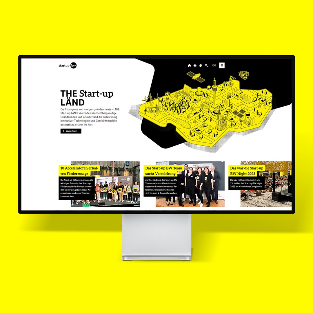 Schon gesehen? Wir haben unserer #Website einen neuen Look verpasst! THE Start-up LÄND präsentiert sich unter startupbw.de und zeigt alle Maßnahmen und #Förderangebote zur #Unterstützung von #Gründerinnen, #Gründern und #Startups. #Relaunch @WM_BW @thelaend