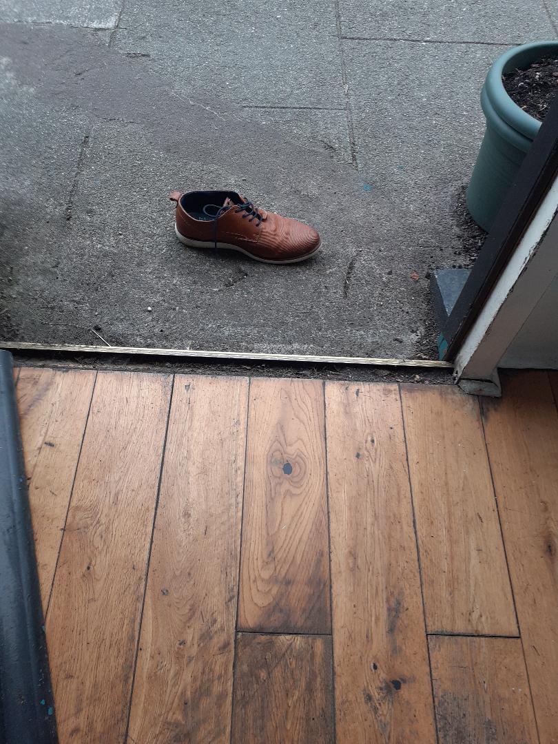 Calling all male Cinderellas, Princess Charming here, I have your shoe.

(look what I found on my doorstep this morning- most surprising).

#iftheshoefits