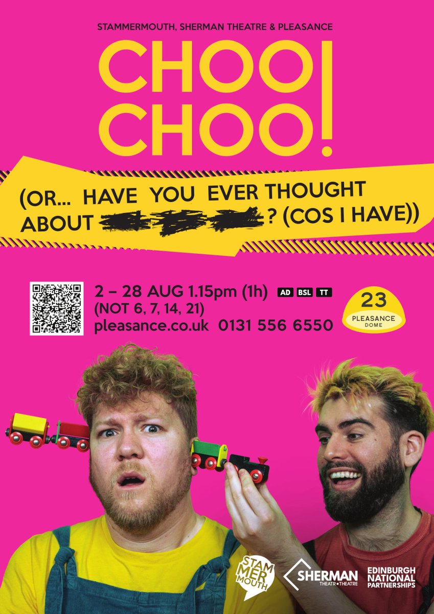 Experience the magic of creative access with #CHOOCHOO as it unravels the complexities of #OCD through a challenging but heartwarming story of friendship. Laugh and be moved as it makes an indelible mark on your heart #TweetTheMedia <a href="/NDSreview/">Neurodiverse Review</a> #inclusivefringe #accessiblefringe
