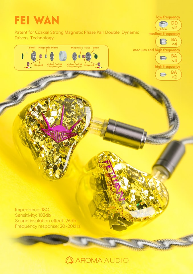 AROMA Audio 新製品の発表がありました。

創業者の名を記した "FEI WAN"

前回のヘッドホン祭でプロトタイプを展示していたのでご試聴された方もいらっしゃると思います。

次回ヘッドホン祭にて発表いたします。
お楽しみに。