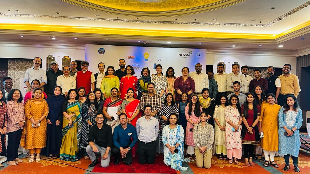 NFSSMalliance's tweet photo. Here's a glimpse of 30+ Alliance members participating in the Odisha State Chapter Meet at on 2nd &amp; 3rd Aug. A Learning &amp; Reflection Workshop on Faecal Sludge &amp; Septage Management in Bhubaneswar was organised by @EY_India in association with @FssmOdisha &amp; NFSSM Alliance. https://t.co/xJ93urC9iX