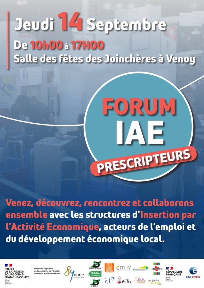 ❓️Venez rencontrer, découvrir, collaborer avec les structures #IAE
🤝 ensemble pour accompagner nos publics
🚀 retour à l'emploi