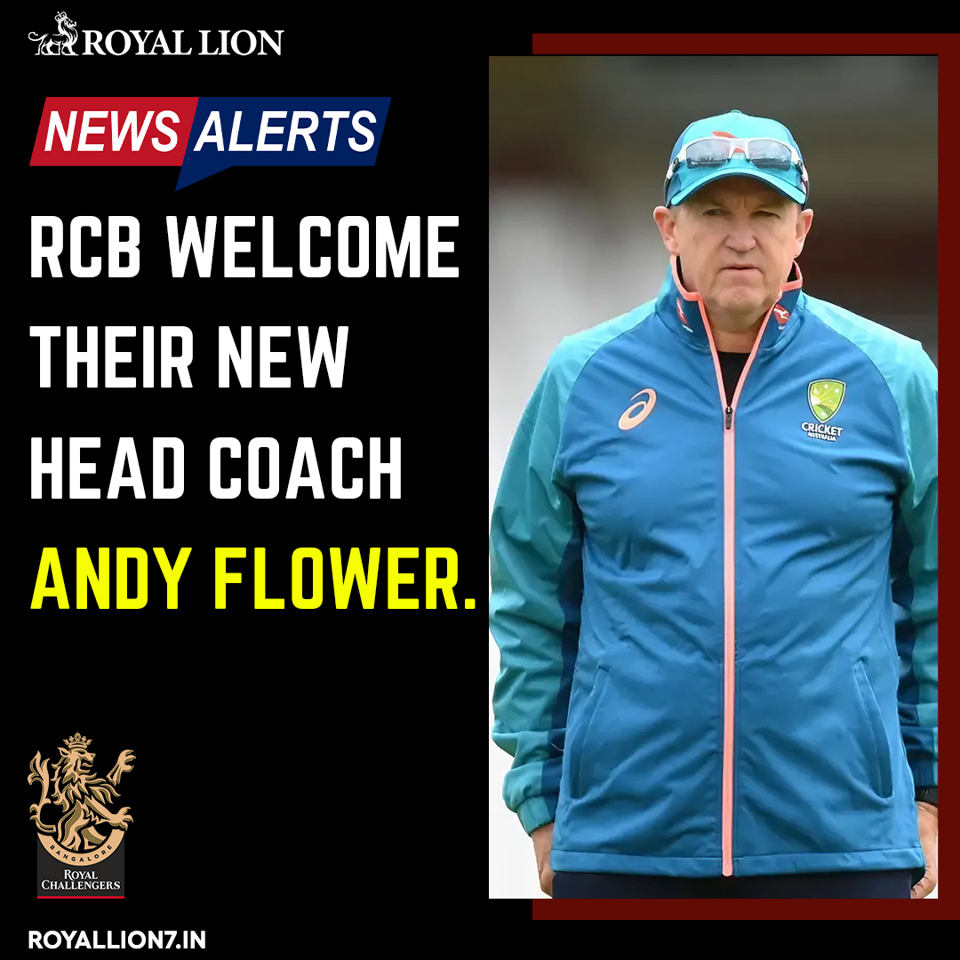 royallion7_in's tweet photo. 🌟🏏The @RCBTweets family is excited to welcome Andy Flower as the new head coach! He brings a wealth of experience and passion to our team🎉🌼🏆
➡️Join us on : https://t.co/wyjKYDKWSu
#Royallion #RahulGandhi #Redmi125GOnAmazon #SupremeCourtofIndia #GhoomerTrailer https://t.co/CVaRDCgAsB