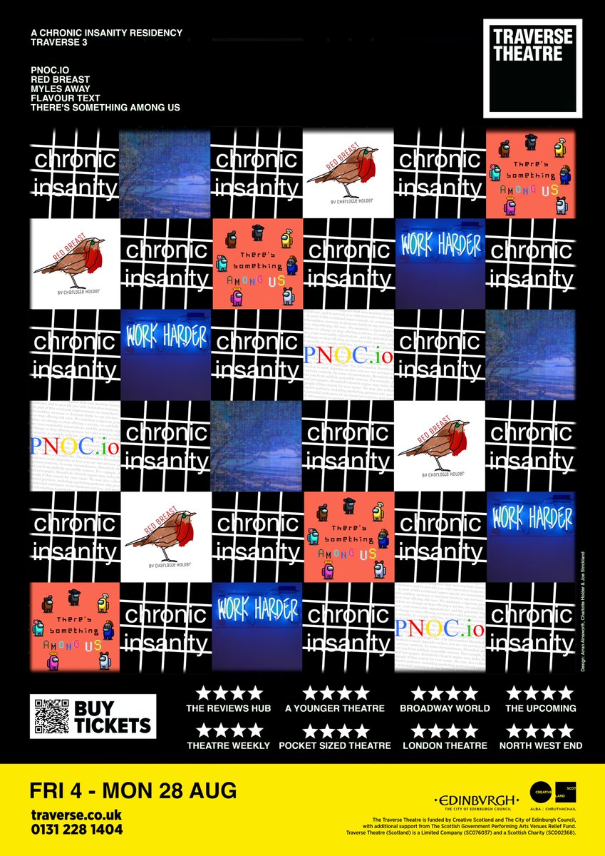 CITheatre's tweet photo. We've got 6 shows at @edfringe this year :)

Our ⭑⭑⭑⭑⭑ gig theatre show 24, 23, 22 is warping time at @FollowTheCow everyday at 14:10

Our 5 show residency at @traversetheatre is full of amazing online and interactive performances as well

Take your pick! #TweetTheMedia https://t.co/qjitSQWyHQ