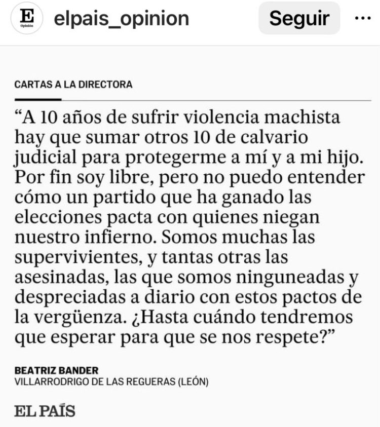 “¿Hasta cuándo tendremos que esperar para que se nos respete?”

La pregunta de una superviviente de violencia machista a los negacionistas y a los que pactan con ellos.