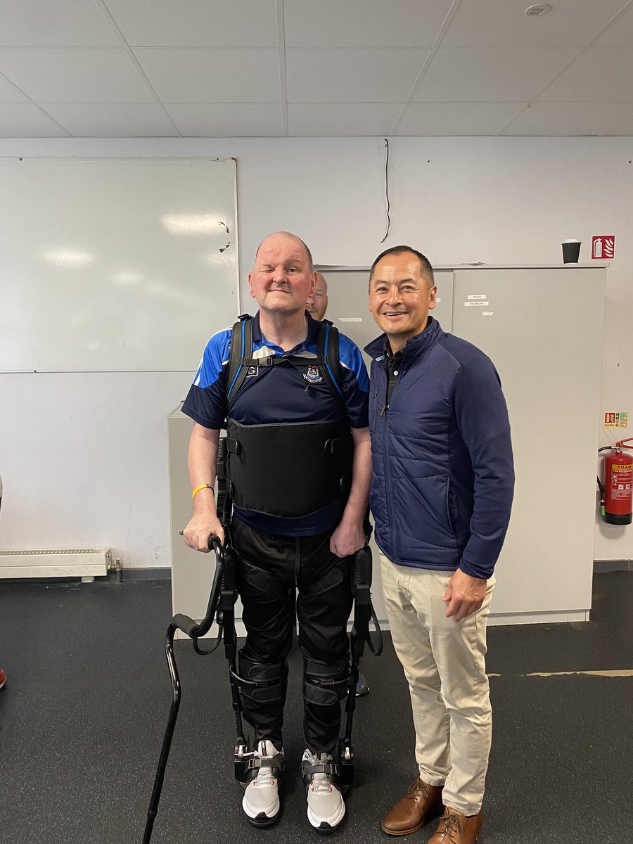 boomjayo's tweet image. As Dublin basks inthe performance from some our finest ever to play the game,there isn’ta bigger supporter ofthe BoysinBlue than SeanCox. It was inspirational tosee Sean reaching new goals with his team recently. Sport doesn’t build character it reveals it🩵 @dcuexoskeleton @DCU